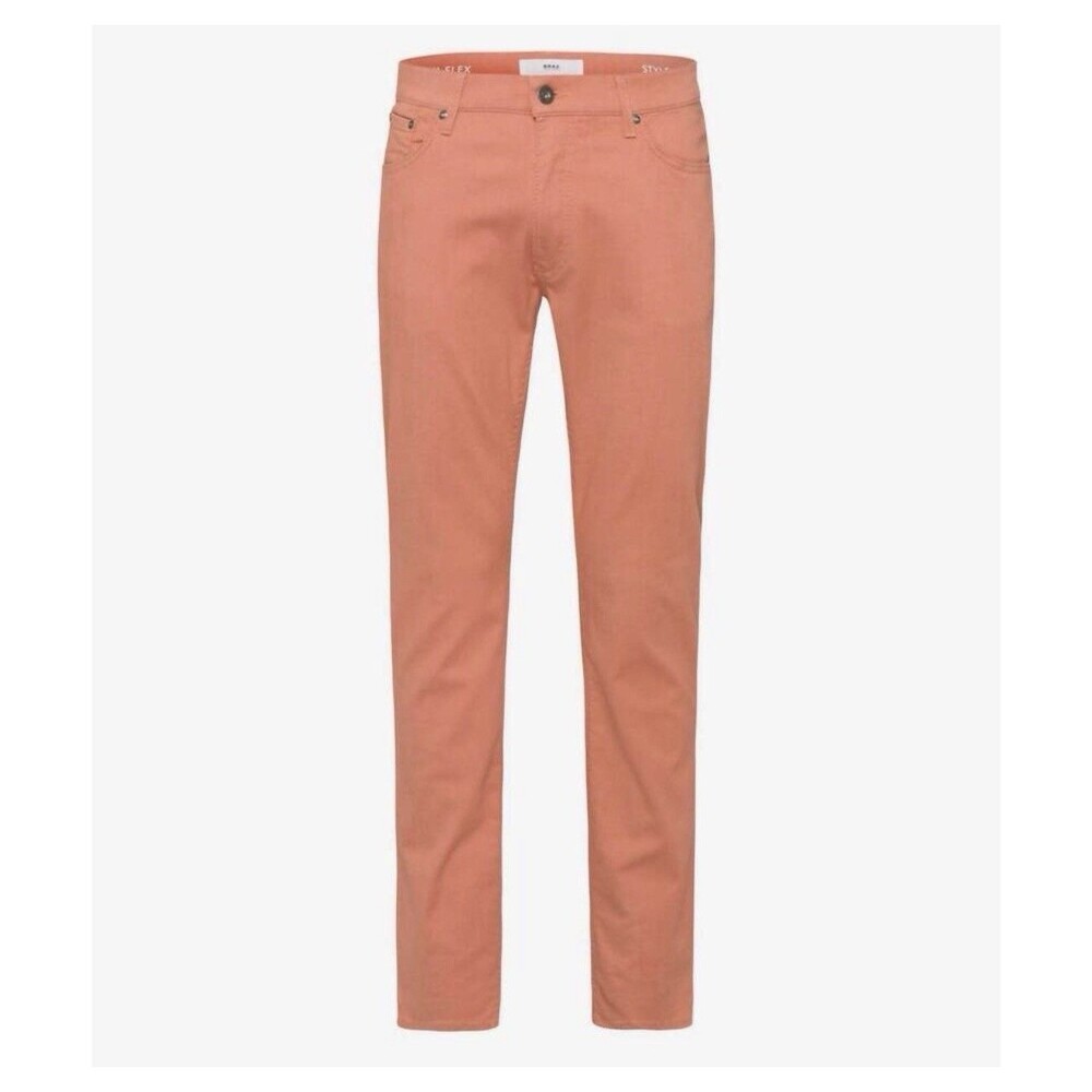 BRAX Hi Flex Chuck Colour Pant In Peach Sz 34/32 New